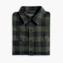 Buffalo Check Shirt | Evergreen -Casual Shoes World 1024x1024 BuffaloCheckShirt Evergreen 080724 Folded