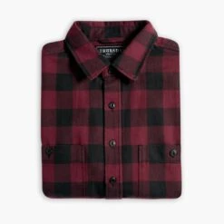 Buffalo Check Shirt | Red 12 Buffalo Check Shirt | Red -Casual Shoes World 1024x1024 BuffaloCheckShirt Red 080724 Folded