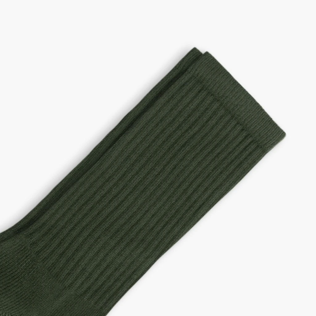 Men's Cotton Crew Sock | Hunter Green 4 Men's Cotton Crew Sock | Hunter Green - Image 2