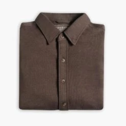 Everyday Button-Down Shirt | Brown -Casual Shoes World 1024x1024 EverydayShirt Brown 080724 Folded
