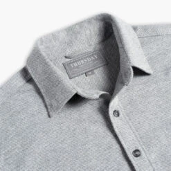 Everyday Button-Down Shirt | Light Grey 13 Everyday Button-Down Shirt | Light Grey -Casual Shoes World 1024x1024 EverydayShirt LightGrey 080724 Detail
