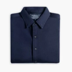 Everyday Button-Down Shirt | Navy -Casual Shoes World 1024x1024 EverydayShirt Navy 080724 Folded