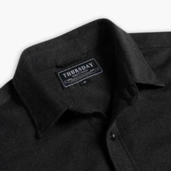 Everyday Button-Down Shirt | Black (Two Pocket) -Casual Shoes World 1024x1024 EverydayShirt TwoPocket Black 080724 Detail