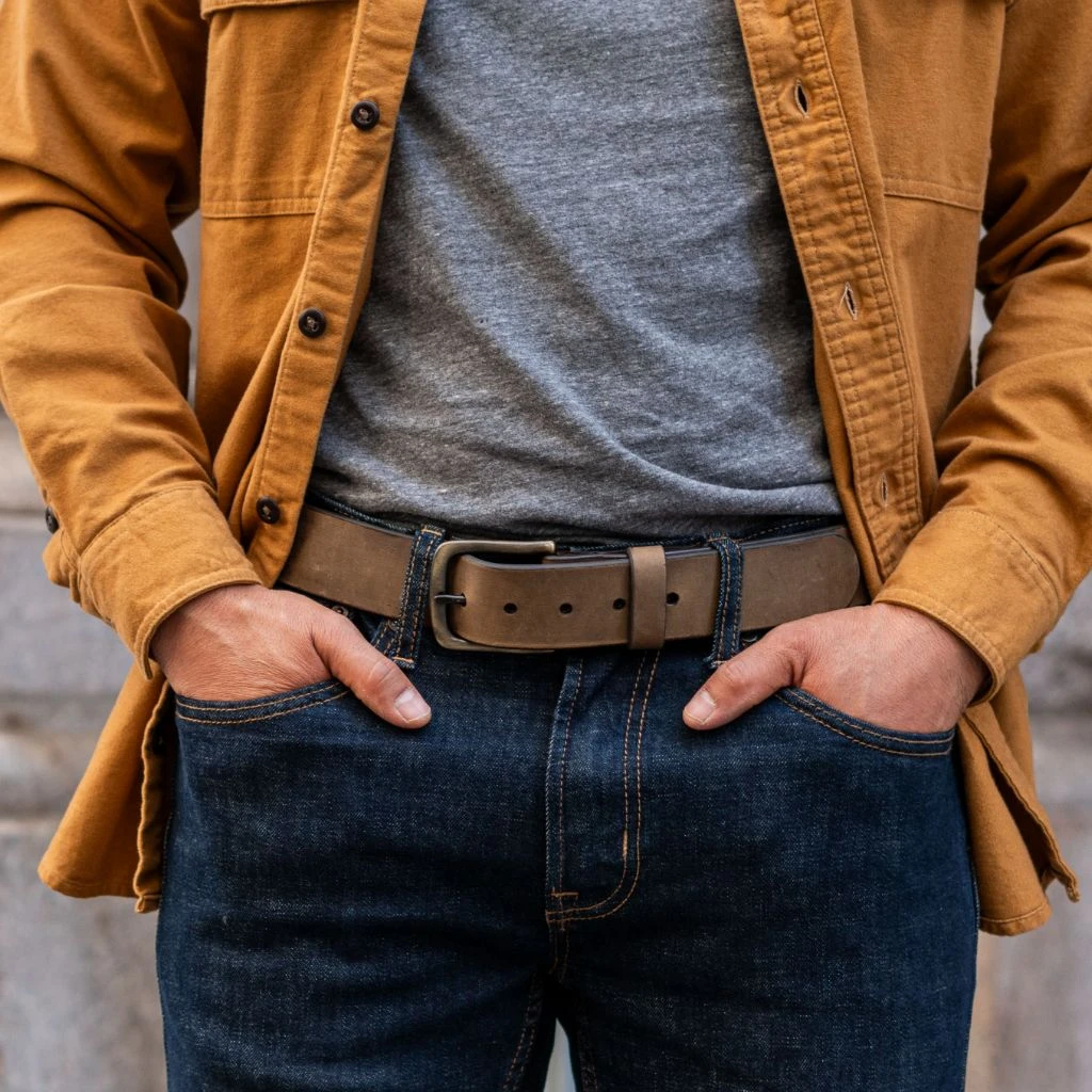 Men's Heritage Leather Belt | Burnt Copper 5 Men's Heritage Leather Belt | Burnt Copper - Image 4