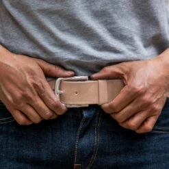 Men's Heritage Leather Belt | Natural Vachetta -Casual Shoes World 1024x1024 HeritageBelt NaturalVachetta 072623 2