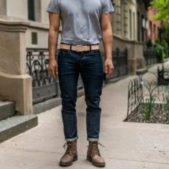 Men's Heritage Leather Belt | Natural Vachetta -Casual Shoes World 1024x1024 HeritageBelt NaturalVachetta 072623 3