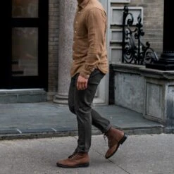 Kato Axe Slim Fit Chinos | Charcoal -Casual Shoes World 1024x1024 Kato Axe Charcoal 210206 3