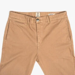 Kato Axe Slim Fit Chinos | Khaki -Casual Shoes World 1024x1024 Kato Axe Khaki Front Details LB 210206