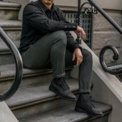 Kato Axe Slim Fit Chinos | Military Green -Casual Shoes World 1024x1024 Kato Axe MilitaryGreen 210208 2