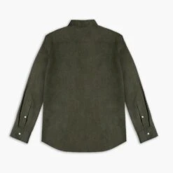 Linen Shirt | Olive -Casual Shoes World 1024x1024 LinenShirt Olive 052524 Back