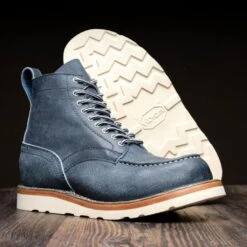 Builder | Blue Textured -Casual Shoes World 1024x1024 Men Builder Blue 031925 MoodyLightbox Stacked