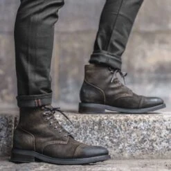 Captain | Dark Olive Suede -Casual Shoes World 1024x1024 Men Captain DarkOliveSuede 102421 2