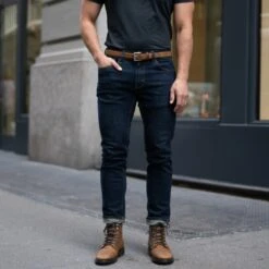 Men's Classic Leather Belt | Burnt Copper -Casual Shoes World 1024x1024 Men Classic BurntCopper 2