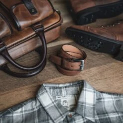 Men's Classic Leather Belt | Arizona Adobe -Casual Shoes World 1024x1024 Men ClassicBelt ArizonaAdobe LS 3