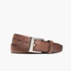 Men's Classic Leather Belt | Terracotta -Casual Shoes World 1024x1024 Men ClassicBelt Terracotta Rolled 1