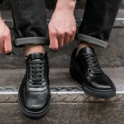 Court | Jet Black -Casual Shoes World 1024x1024 Men Court JetBlack 022525 2