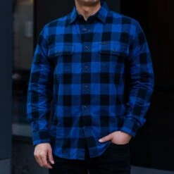 Filson Field Flannel Shirt | Cobalt Blue Black 11 Filson Field Flannel Shirt | Cobalt Blue Black -Casual Shoes World 1024x1024 Men FieldFlannel CobaltBlue Black 1