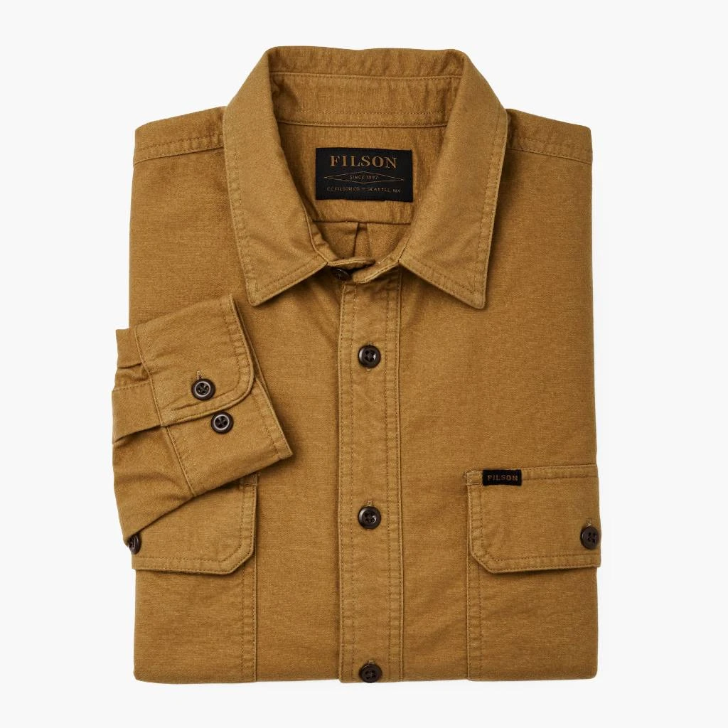 Filson Field Flannel Shirt | Tan Nubuck 5 Filson Field Flannel Shirt | Tan Nubuck - Image 3