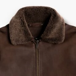 Flight Jacket | Tobacco -Casual Shoes World 1024x1024 Men Flight Tobacco 070824 CollarDetail