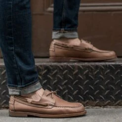 Handsewn Loafer | Biscuit -Casual Shoes World 1024x1024 Men HandsewnLoafer Biscuit 062821 2