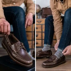 Handsewn Loafer | Chocolate -Casual Shoes World 1024x1024 Men HandsewnLoafer Chocolate 071123 2