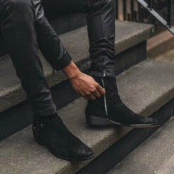 Harness | Black Suede 16 Harness | Black Suede -Casual Shoes World 1024x1024 Men Harness Boot Black 2
