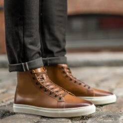 Premier High Top | Toffee -Casual Shoes World 1024x1024 Men HighTop Toffee 210402 1