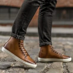 Premier High Top | Toffee -Casual Shoes World 1024x1024 Men HighTop Toffee 210402 2