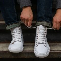Premier High Top | White -Casual Shoes World 1024x1024 Men HighTop White 011722 1