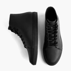 Premier High Top | Black Vachetta -Casual Shoes World 1024x1024 Men Premier HighTop Black 080421 Flatlay