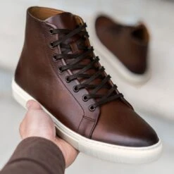 Premier High Top | Coffee -Casual Shoes World 1024x1024 Men Premier HighTop Coffee 022823 3
