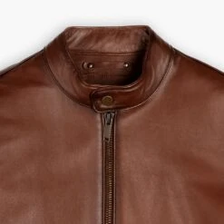 Racer Jacket | Brandy 17 Racer Jacket | Brandy -Casual Shoes World 1024x1024 Men RacerJacket Brandy 091224 CollarDetail