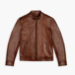 Racer Jacket | Brandy 14 Racer Jacket | Brandy -Casual Shoes World 1024x1024 Men RacerJacket Brandy 091224 Front