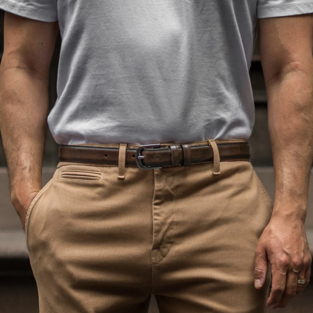 Men's Refined Leather Belt | Black Coffee 6 Men's Refined Leather Belt | Black Coffee - Image 4