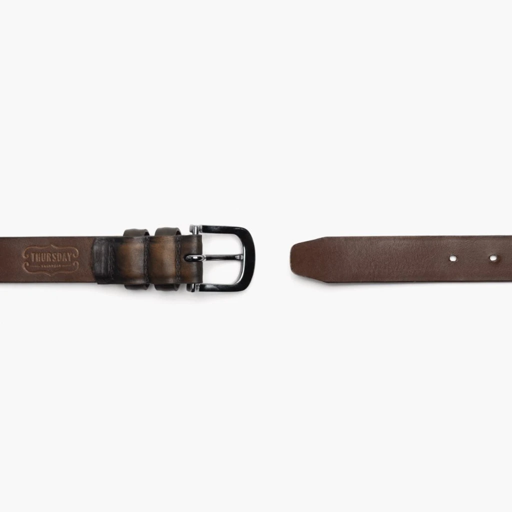 Men's Refined Leather Belt | Black Coffee 5 Men's Refined Leather Belt | Black Coffee - Image 3