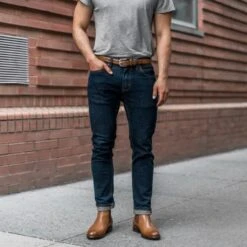 Men's Refined Leather Belt | Toffee -Casual Shoes World 1024x1024 Men RefinedBelt Toffee 060221 2