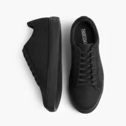 Premier Low Top | Black Matte -Casual Shoes World 1024x1024 Men Sneakers Premier LowTop BlackMatte 063022 Flatlay