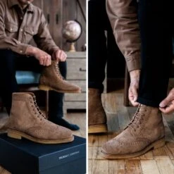 Wingtip | Caramel Suede -Casual Shoes World 1024x1024 Men Wingtip CaramelSuede 101622 2