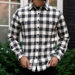 Buffalo Check Shirt | Black & Cream -Casual Shoes World 1024x1024 Mens BuffaloCheckShirt BlackxCream 082924 1