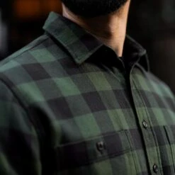 Buffalo Check Shirt | Evergreen -Casual Shoes World 1024x1024 Mens BuffaloCheckShirt Evergreen 082924 2