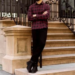 Buffalo Check Shirt | Red 17 Buffalo Check Shirt | Red -Casual Shoes World 1024x1024 Mens BuffaloCheckShirt Red 082924 3