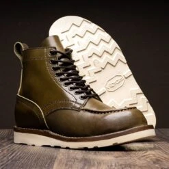 Builder | Olive Shinki Cordovan 15 Builder | Olive Shinki Cordovan -Casual Shoes World 1024x1024 Mens Builder OliveShinkiCordovan MoodyLB 110624 Stacked
