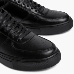 Court | Jet Black -Casual Shoes World 1024x1024 Mens Court JetBlack 021424 Detail