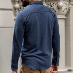 Everyday Button-Down Shirt | Blue -Casual Shoes World 1024x1024 Mens EverydayShirt Blue 082924 3