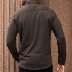 Everyday Button-Down Shirt | Brown -Casual Shoes World 1024x1024 Mens EverydayShirt Brown 082924 2
