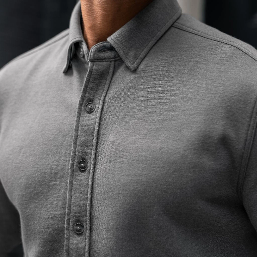 Everyday Button-Down Shirt | Grey 9 Everyday Button-Down Shirt | Grey - Image 7