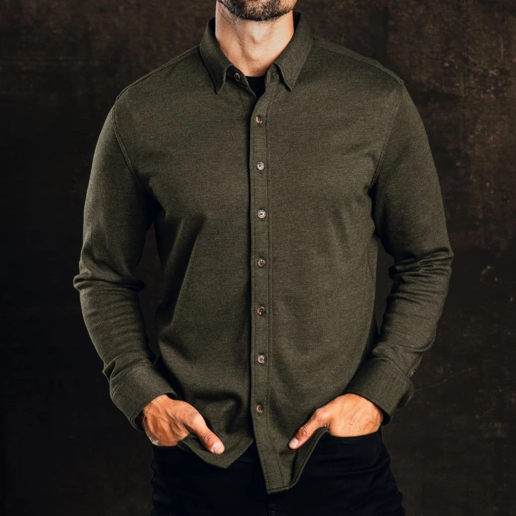 Everyday Button-Down Shirt | Olive 8 Everyday Button-Down Shirt | Olive - Image 6