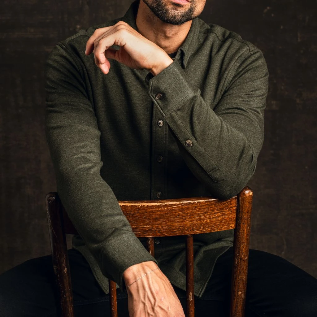 Everyday Button-Down Shirt | Olive 9 Everyday Button-Down Shirt | Olive - Image 7