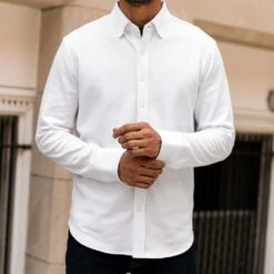 Everyday Button-Down Shirt | White -Casual Shoes World 1024x1024 Mens EverydayShirt White 082924 1