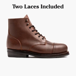 Heritage Captain | Rustic Brown -Casual Shoes World 1024x1024 Mens HeritageCaptain RusticBrown 022624 Side LacesGIF